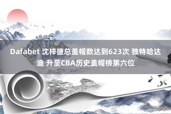 Dafabet 沈梓捷总盖帽数达到623次 独特哈达迪 升至CBA历史盖帽榜第六位