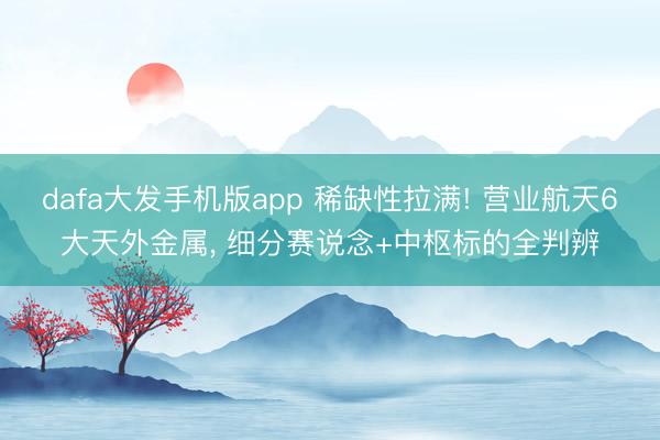 dafa大发手机版app 稀缺性拉满! 营业航天6大天外金属， 细分赛说念+中枢标的全判辨